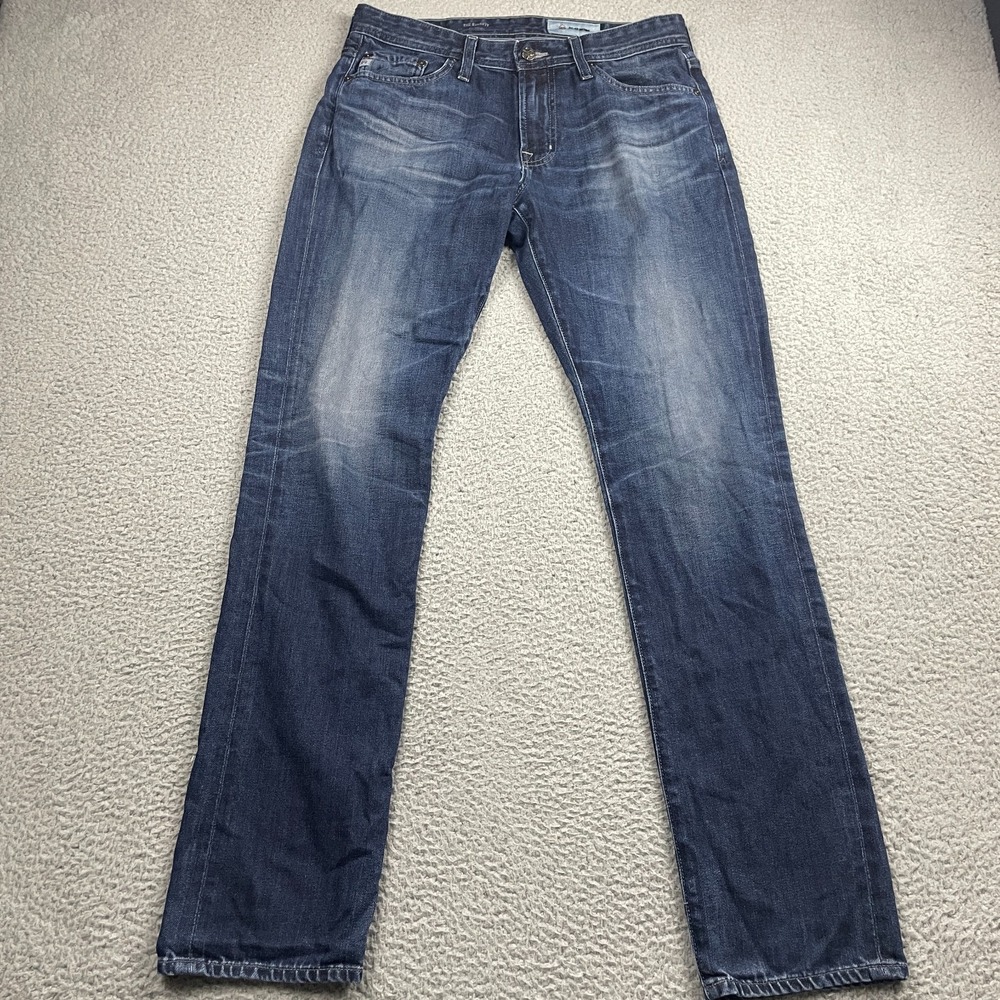 AG Adriano Goldschmied The Everett Jeans Mens 31R Blue Slim Straight Denim